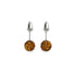 Amber Crystal | .925 Sterling Silver | Mini Kikiballa Earrings